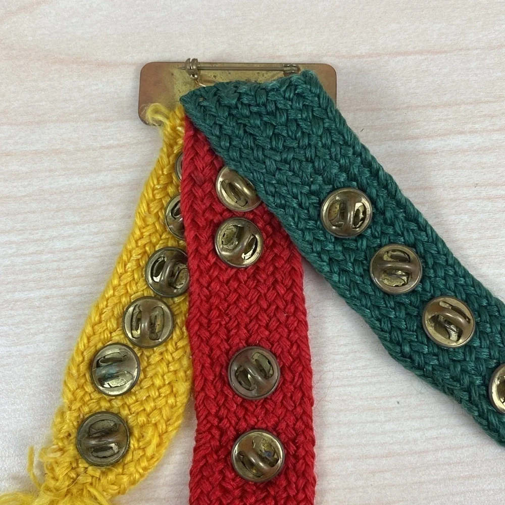 Vtg 80s Boy Scout Pins on Nylon Straps